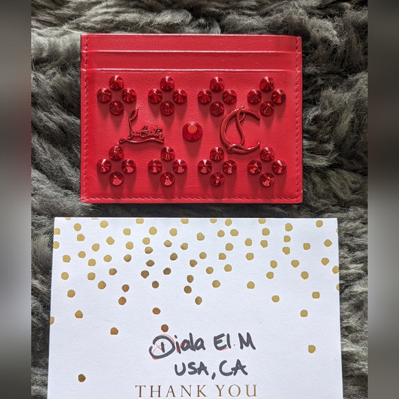 Christian Louboutin Flat Card Holder - Picture 1 of 4
